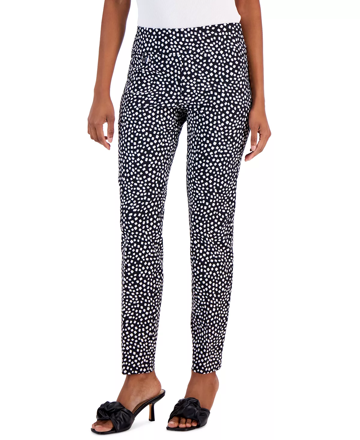 Alfani Women's Tummy-Control Pull-On Skinny Pants, Created For Macy's 3 Alfani Women's Tummy-Control Pull-On Skinny Pants, Created For Macy's