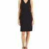 Anne Klein Women's Compression V-Neck Sheath Dress -Clothing Shop 22986627 fpx