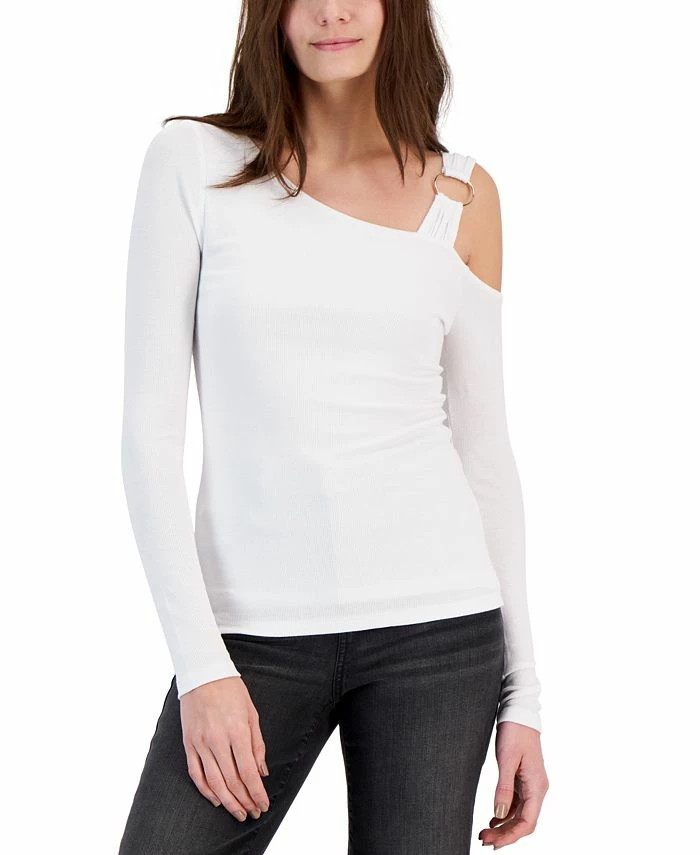 INC International Concepts Women's One-Shoulder Asymmetric Top, Created For Macy's 3 INC International Concepts Women's One-Shoulder Asymmetric Top, Created For Macy's