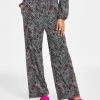 Bar III Women's Printed Wide-Leg Pants, Created For Macy's -Clothing Shop 22987431 fpx