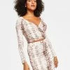 Bar III Women's Snakeskin-Print Long-Sleeve Surplice Cropped Top, Created For Macy's 1 Bar III Women's Snakeskin-Print Long-Sleeve Surplice Cropped Top, Created For Macy's -Clothing Shop 22988125 fpx