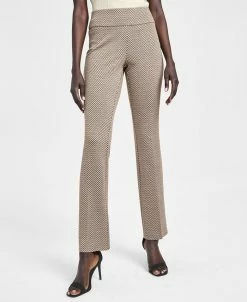 Anne Klein Women's Chevron Pull-On Bootcut Pants