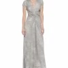 Vince Camuto Women's Metallic Twist-Front Jumpsuit -Clothing Shop 22996302 fpx