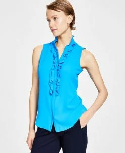 Bar III Women's Ruffled Top, Created For Macy's