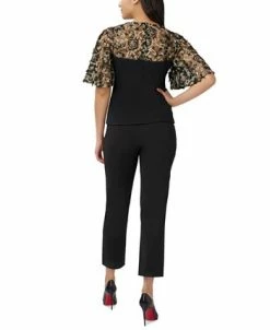 Adrianna Papell Embroidered Illusion Top 12 Adrianna Papell Embroidered Illusion Top -Clothing Shop 23034231 fpx