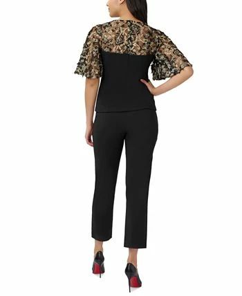 Adrianna Papell Embroidered Illusion Top 5 Adrianna Papell Embroidered Illusion Top - Image 3