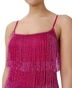 Adrianna Papell Women's Beaded Fringe Shift Dress -Clothing Shop 23034328 fpx