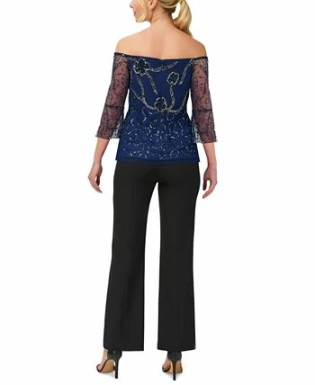 Adrianna Papell Women's Off-The-Shoulder Embellished Blouse 4 Adrianna Papell Women's Off-The-Shoulder Embellished Blouse - Image 2