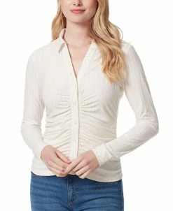 Jessica Simpson Women's Wren Collared Button-Up Top