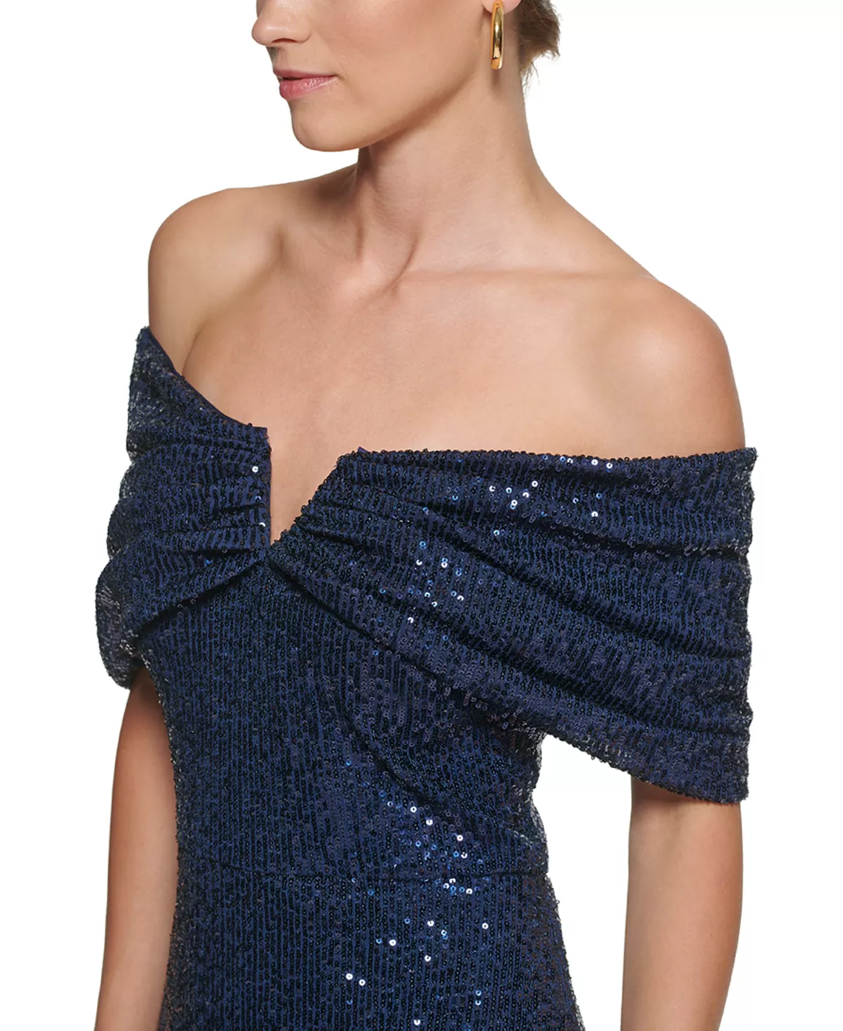 Vince Camuto Women's Off-The-Shoulder-Neckline Sequin Gown 6 Vince Camuto Women's Off-The-Shoulder-Neckline Sequin Gown - Image 4