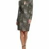 Vince Camuto Women's Mock-Neck Long-Sleeve Metallic Dress -Clothing Shop 23048507 fpx