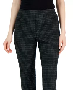 Anne Klein Women's Compression Printed High-Rise Bootcut Pull-On Pants -Clothing Shop 23098564 fpx