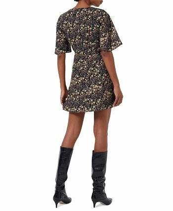 French Connection Women's Hallie Verona Floral-Print Cutout Mini Dress 4 French Connection Women's Hallie Verona Floral-Print Cutout Mini Dress - Image 2