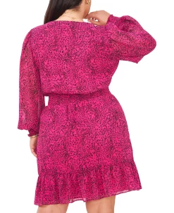 Vince Camuto Plus Size Smocked-Waist Fit & Flare Dress -Clothing Shop 23149497 fpx