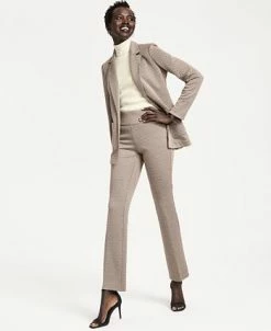 Anne Klein Women's Chevron Pull-On Bootcut Pants -Clothing Shop 23151454 fpx