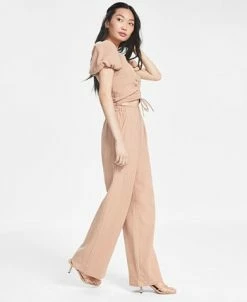 And Now This Women's Textured High-Rise Pull-On Pants -Clothing Shop 23166671 fpx