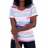 Karen Scott Women's Wave Striped Printed Knit Top, Created For Macy's 1 Karen Scott Women's Wave Striped Printed Knit Top, Created For Macy's -Clothing Shop 23188000 fpx