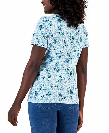 Karen Scott Women's Santa Ana Winds Printed Henley Top, Created For Macy's 4 Karen Scott Women's Santa Ana Winds Printed Henley Top, Created For Macy's - Image 2
