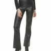 DKNY Jeans Women's Boreum Faux-Leather Flare Pants