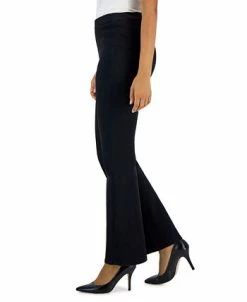 Anne Klein Women's Denim Pull-On Flare-Leg Pants -Clothing Shop 23206754 fpx