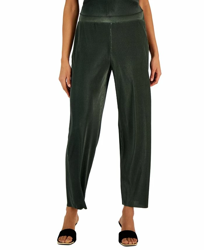 Alfani Women's Pleated Pull-On Pants, Created For Macy's 3 Alfani Women's Pleated Pull-On Pants, Created For Macy's