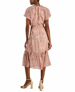 INC International Concepts Women's Paisley Flutter-Sleeve Midi Dress, Created For Macy's -Clothing Shop 23219832 fpx