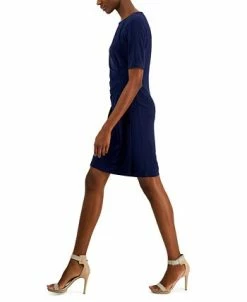 Anne Klein Women's Maryellen Notch-Neck Shift Dress -Clothing Shop 23220217 fpx