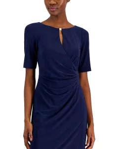 Anne Klein Women's Maryellen Notch-Neck Shift Dress -Clothing Shop 23220218 fpx