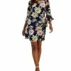 Connected Women's Floral-Print Ruffle-Sleeve Dress -Clothing Shop 23220696 fpx