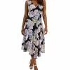 Connected Women's Floral-Print Handkerchief-Hem Midi Dress 1 Connected Women's Floral-Print Handkerchief-Hem Midi Dress -Clothing Shop 23220701 fpx