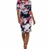 Connected Women's Floral-Print Elbow-Sleeve Sheath Dress -Clothing Shop 23220742 fpx