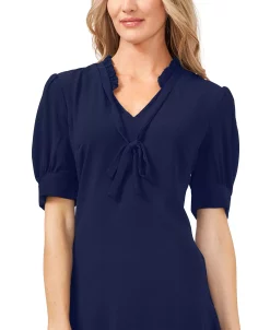 CeCe Ruffled Tie-Neck Dress 13 CeCe Ruffled Tie-Neck Dress -Clothing Shop 23234497 fpx