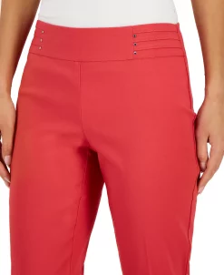 JM Collection Studded Pull-On Tummy Control Pants, Regular And Short Lengths, Created For Macy's -Clothing Shop 23247922 fpx
