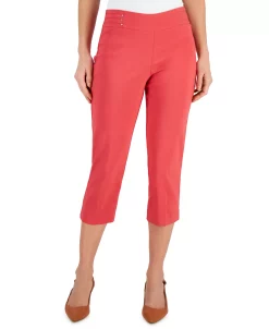 JM Collection Embellished Pull-On Capri Pants, Created For Macy's -Clothing Shop 23248118 fpx