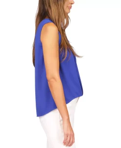 Michael Kors Women's Crepe Chain Faux-Wrap Top -Clothing Shop 23261796 fpx