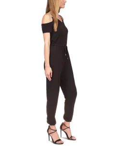 Michael Kors Women's Chain Cold-Shoulder Jumpsuit -Clothing Shop 23261884 fpx