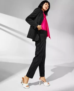 Anne Klein Women's Pinstripe Straight-Leg Pants -Clothing Shop 23275161 fpx