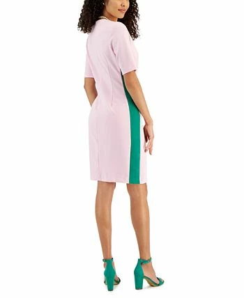 Kasper Women's Ellen Crewneck Side-Stripe Shift Dress 4 Kasper Women's Ellen Crewneck Side-Stripe Shift Dress - Image 2