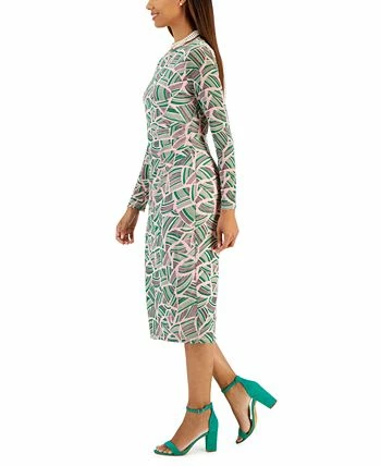Kasper Women's Side-Pleated Printed Midi Dress 5 Kasper Women's Side-Pleated Printed Midi Dress - Image 3