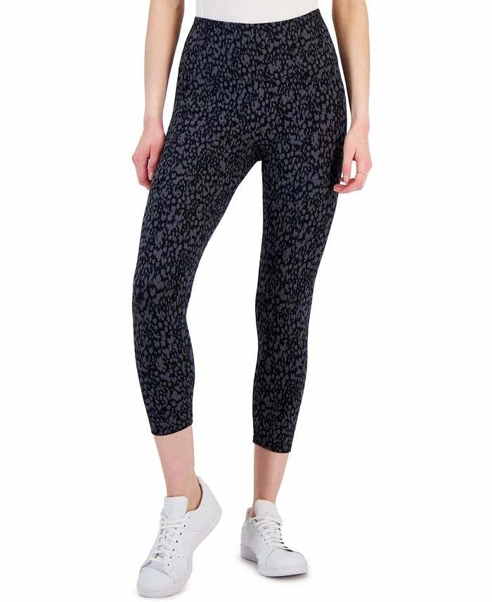Style & Co Women's Printed High Rise Capri Pull-On Leggings, Created For Macy's 3 Style & Co Women's Printed High Rise Capri Pull-On Leggings, Created For Macy's