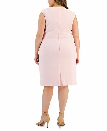 Kasper Plus Size Cap Sleeve Princess Seam Dress 4 Kasper Plus Size Cap Sleeve Princess Seam Dress - Image 2