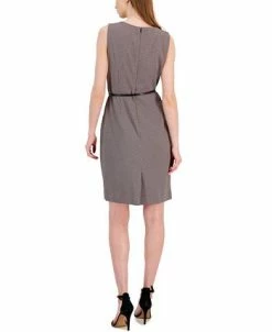 Kasper Women's Link-Print V-Neck Sheath Dress -Clothing Shop 23315290 fpx