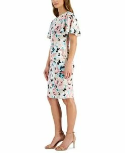 Kasper Women's Floral-Print Scuba Crepe Sheath Dress 14 Kasper Women's Floral-Print Scuba Crepe Sheath Dress -Clothing Shop 23315445 fpx