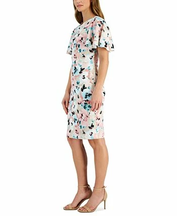 Kasper Women's Floral-Print Scuba Crepe Sheath Dress 5 Kasper Women's Floral-Print Scuba Crepe Sheath Dress - Image 3