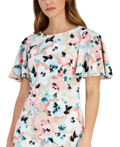 Kasper Women's Floral-Print Scuba Crepe Sheath Dress 15 Kasper Women's Floral-Print Scuba Crepe Sheath Dress -Clothing Shop 23315446 fpx