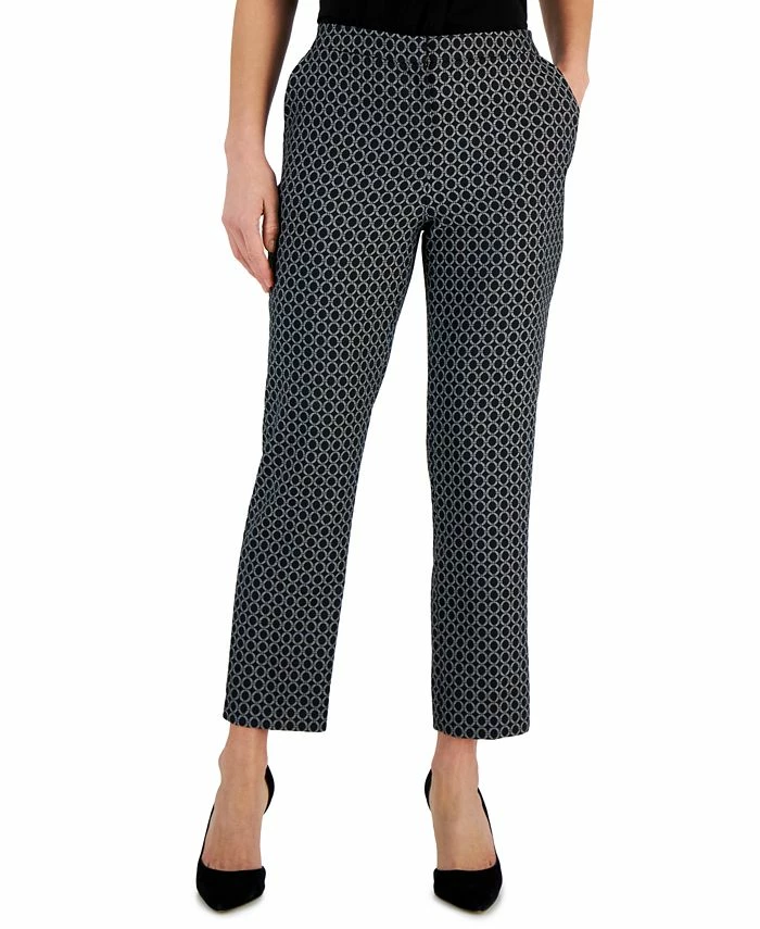 Kasper Women's Printed Ankle Pants 3 Kasper Women's Printed Ankle Pants