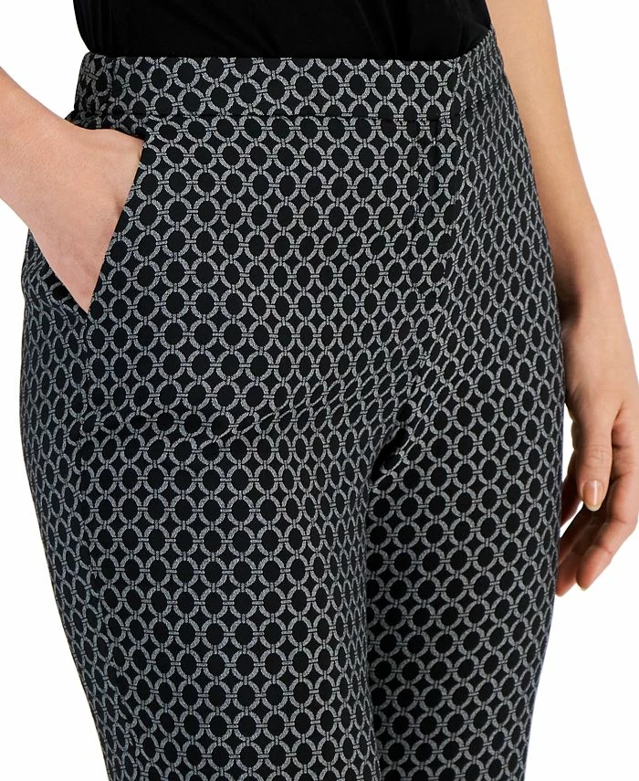 Kasper Women's Printed Ankle Pants 6 Kasper Women's Printed Ankle Pants - Image 4