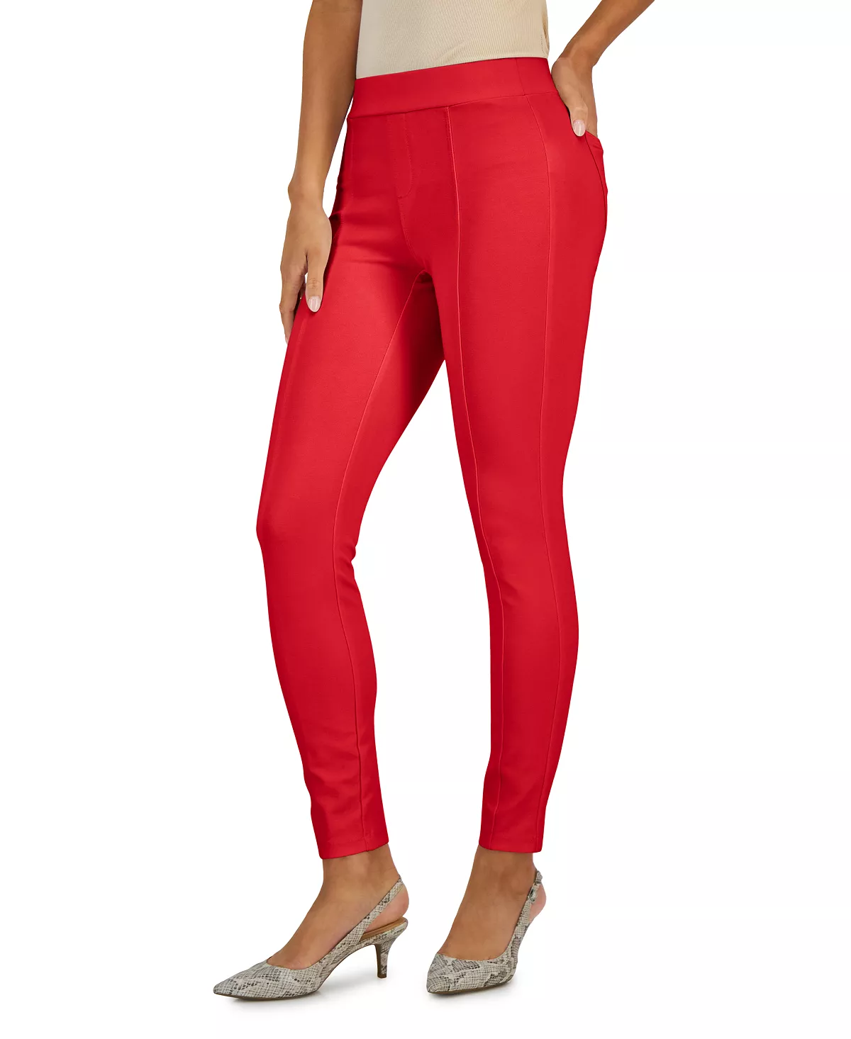 Style & Co Women's Ponte Pull-On Pants, Created For Macy's 4 Style & Co Women's Ponte Pull-On Pants, Created For Macy's - Image 2