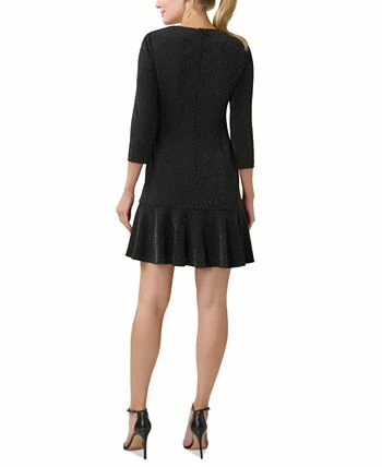 Adrianna Papell Women's Metallic Flounce-Hem Dress 3 Adrianna Papell Women's Metallic Flounce-Hem Dress - Image 2