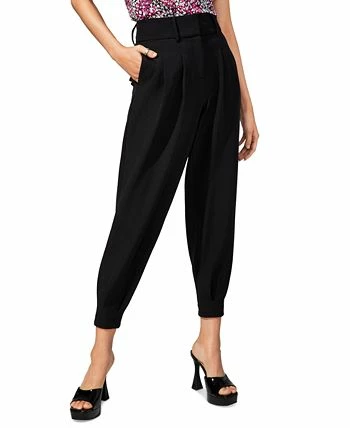 Bar III Women's Pleat-Front Mid-Rise Ankle Pants, Created For Macy's 5 Bar III Women's Pleat-Front Mid-Rise Ankle Pants, Created For Macy's - Image 3